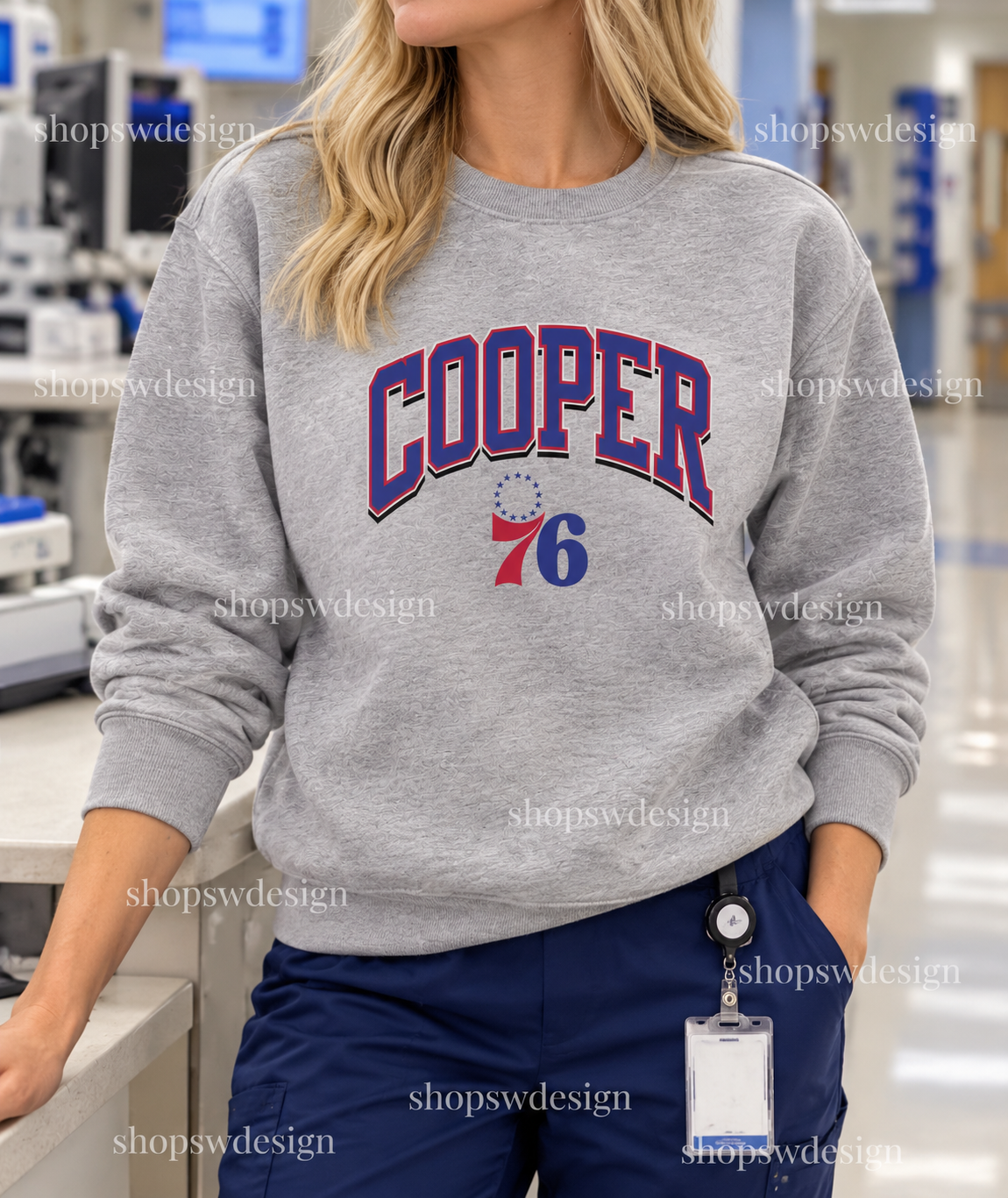 Cooper 76 Crewneck — Sport Grey